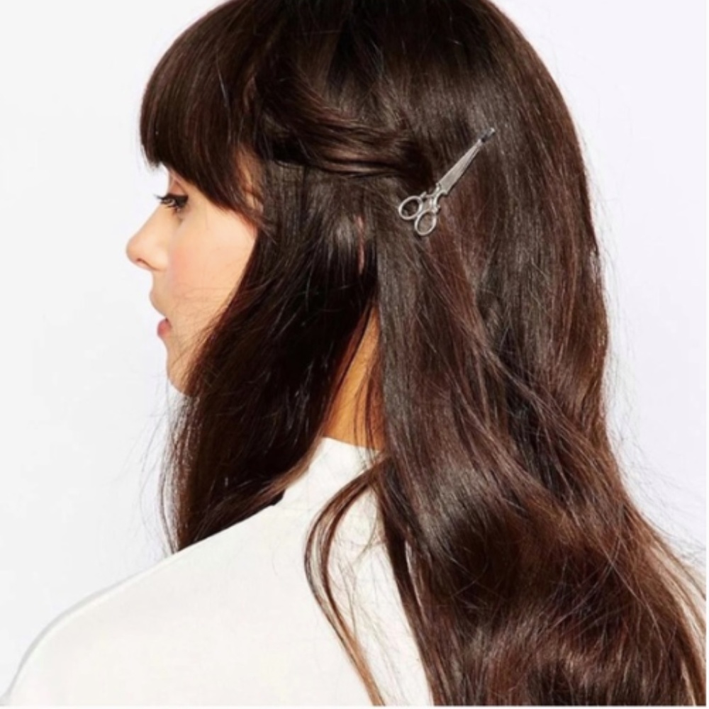 Silver Scissors Hair Clips - Picture 6 of 6